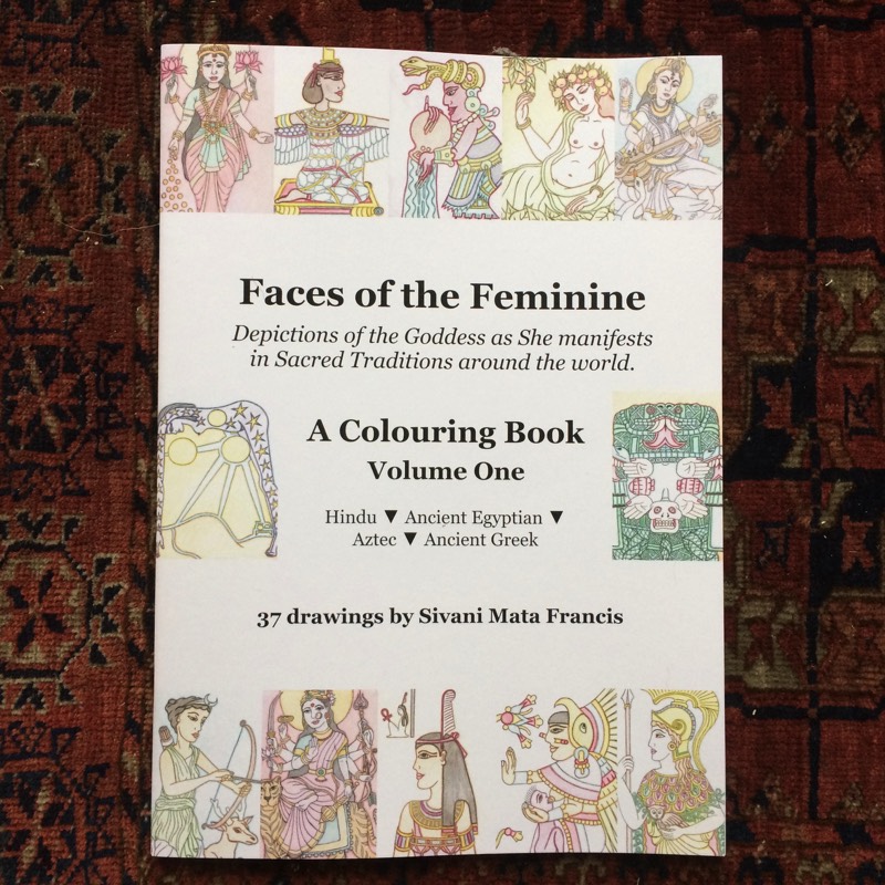 faces of the feminine colouring book 1